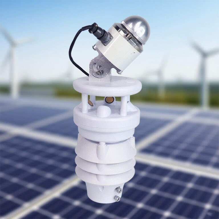 xf500s cwb capteur météorologique compact pour centrale photovoltaïque capteur de rayonnement solaire sans fil