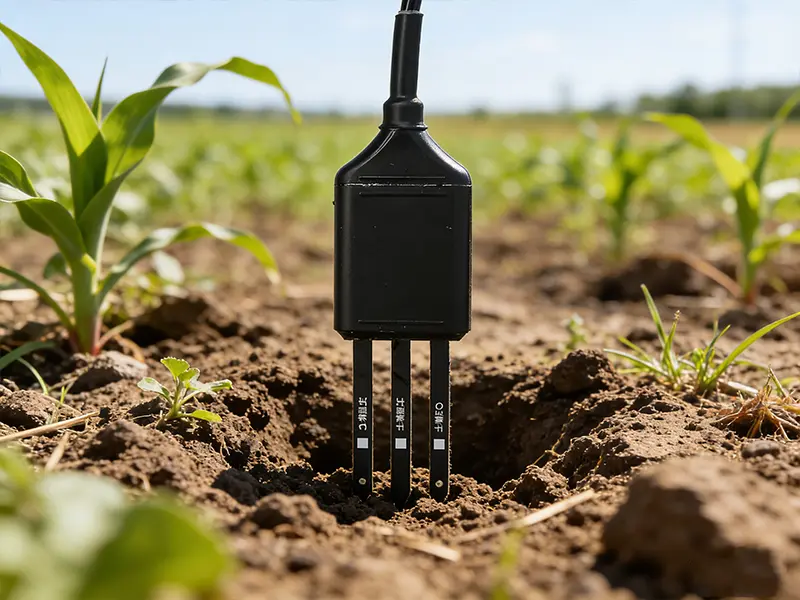 Capteur intégré de température et d'humidité du sol