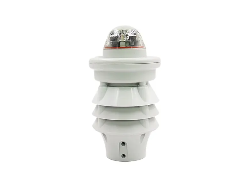 compact weather station with rainfall sensor