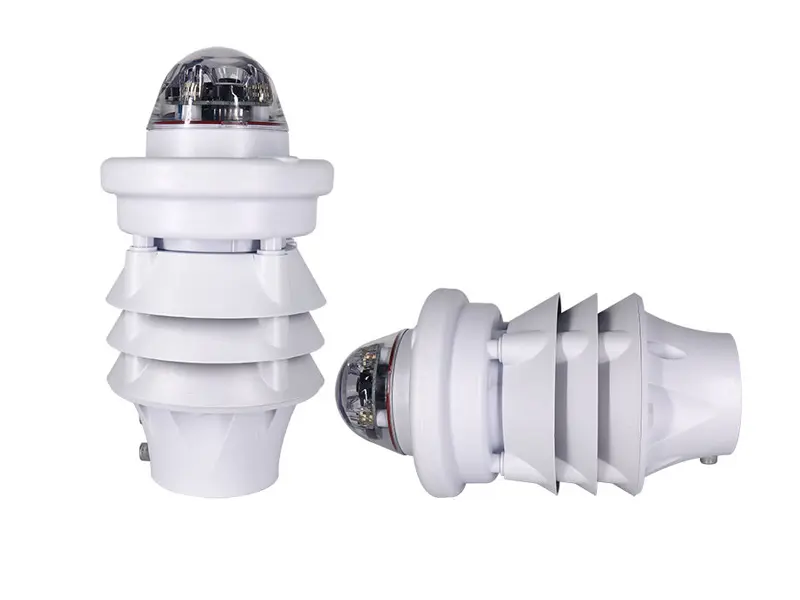 compact weather station with rainfall sensor