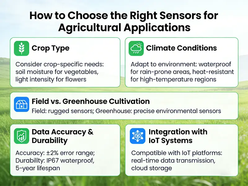 Agriculture Sensors List
