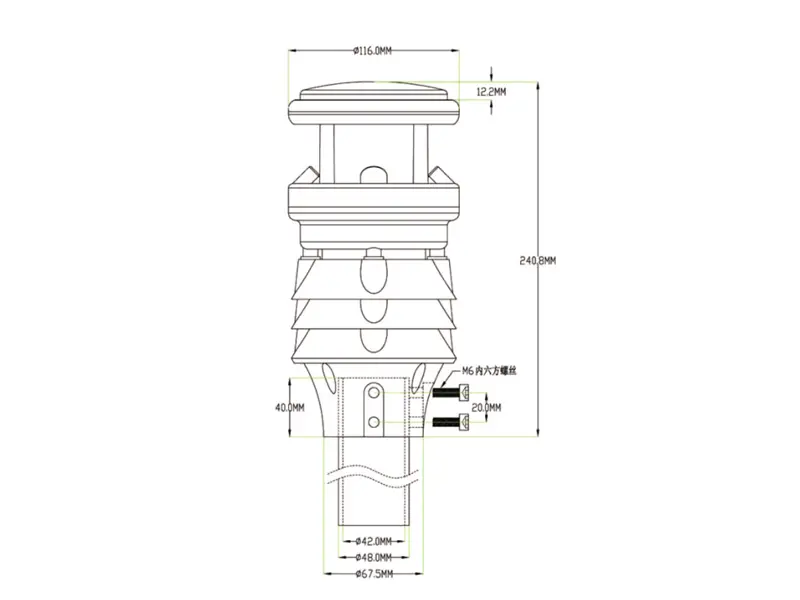 automatic weather station with piezo rainfall sensor