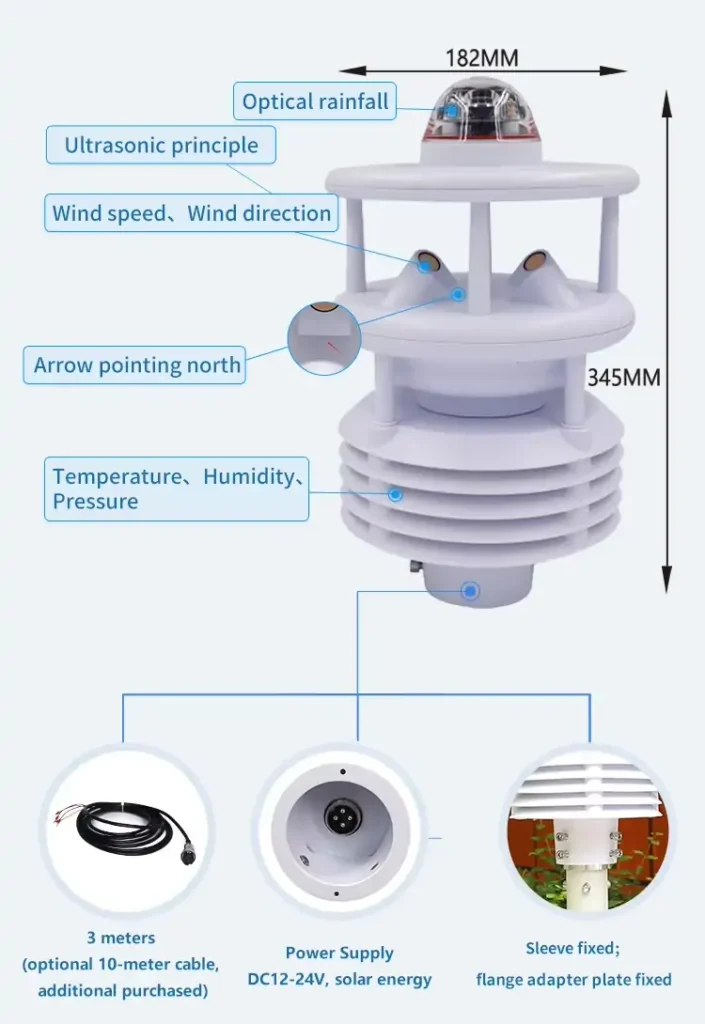 HCD6816 Small Weather Sensor Station Size