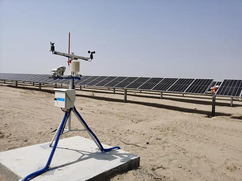 AWS weather station for solar power plant