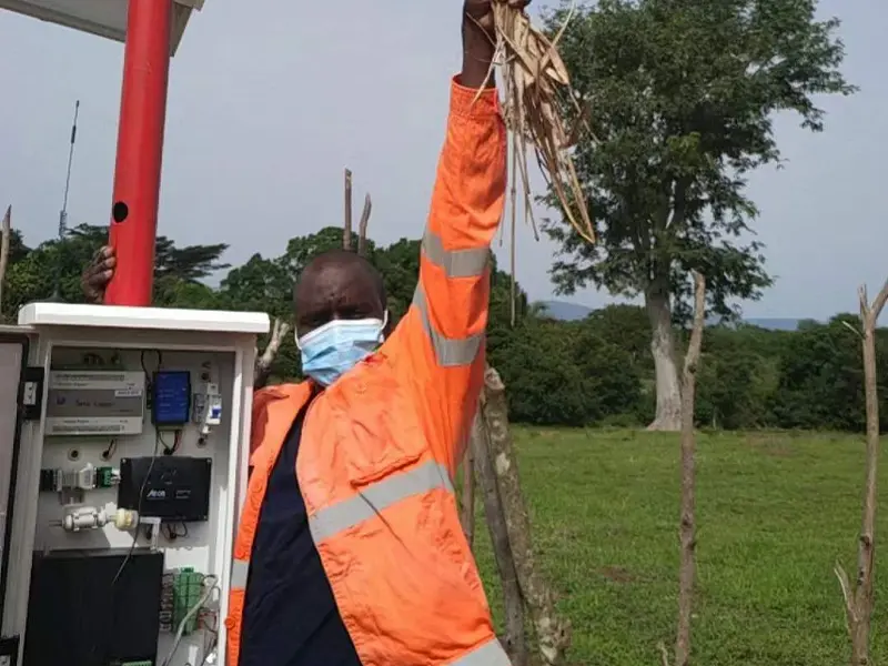 weather station for livestock farms