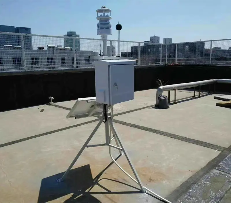 air quality sensors integration with farm weather station systems