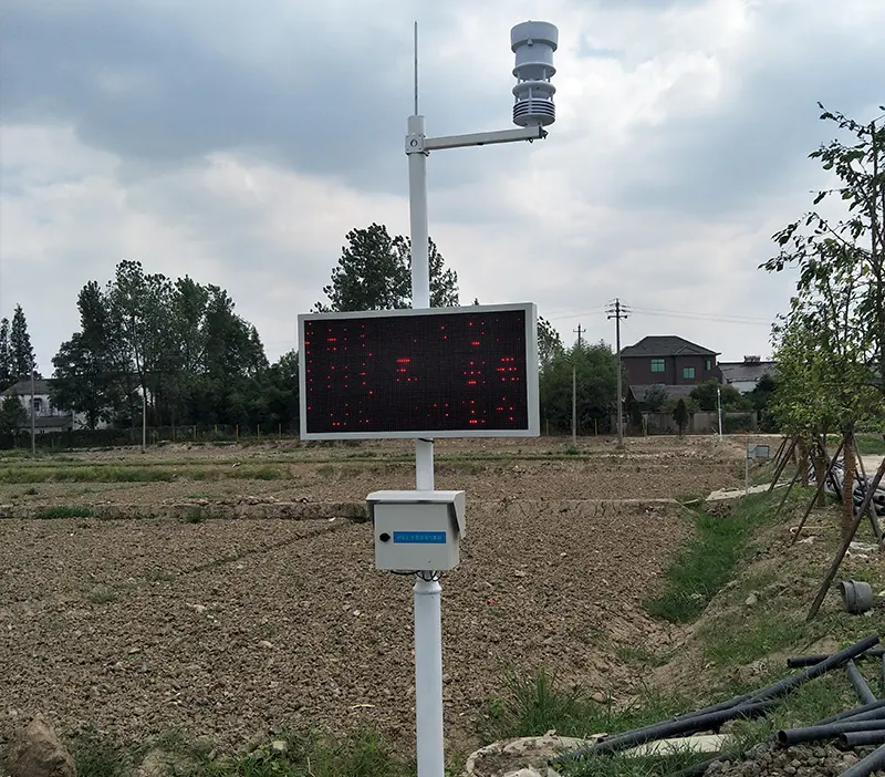 air quality sensors integration with farm weather station systems