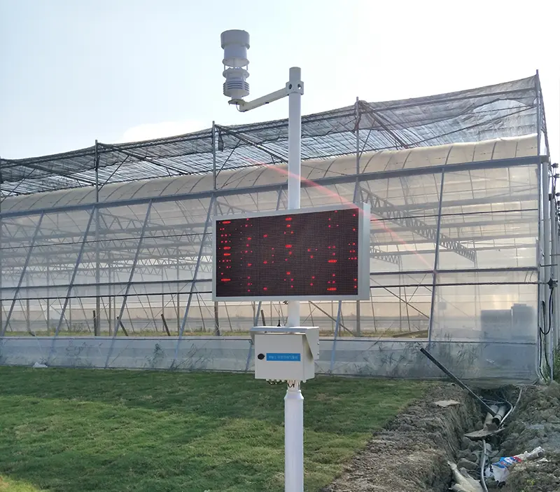 air quality sensors integration with farm weather station systems