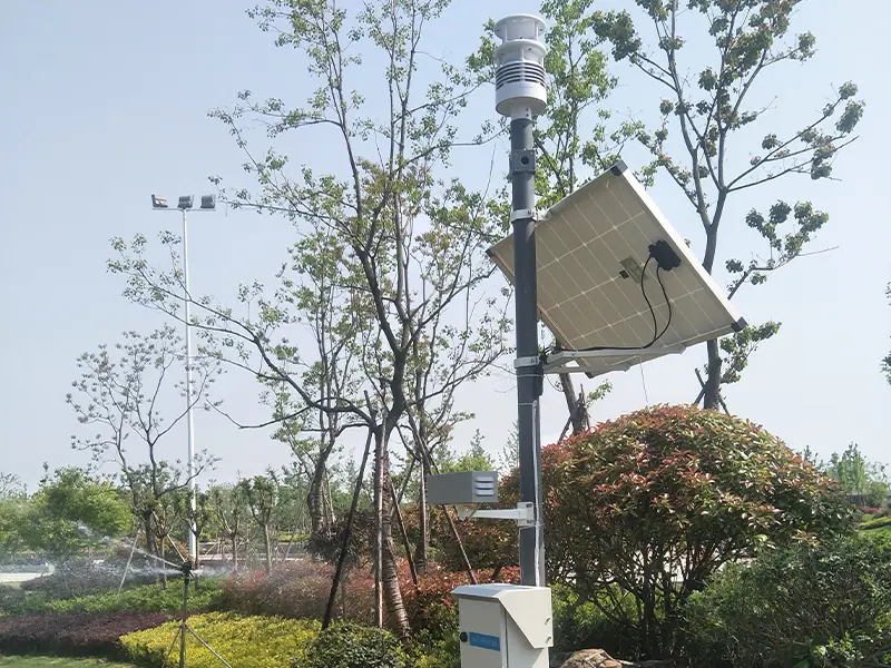 air quality sensors integration with farm weather station systems