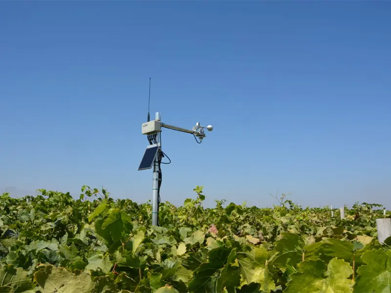 air quality sensors integration with farm weather station systems