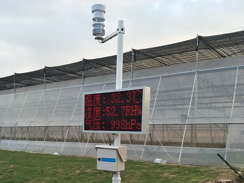 automatic weather station for greenhouse agriculture