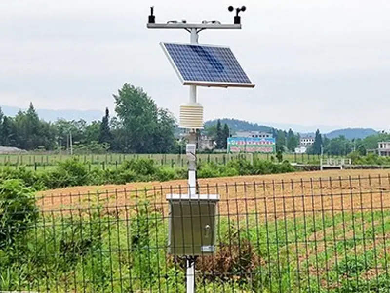 solar farm weather monitoring station