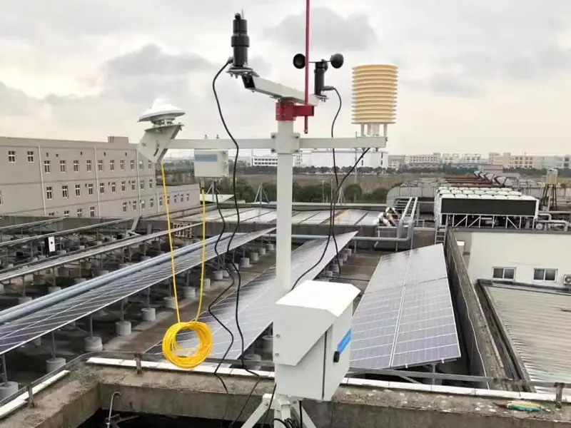 weather monitoring station for solar plant