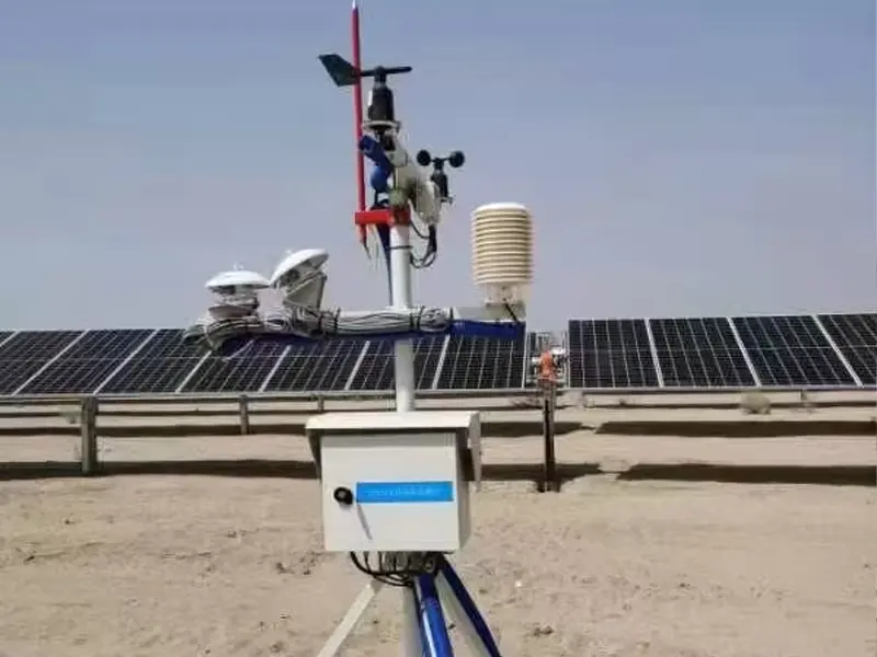 weather monitoring station for solar plant