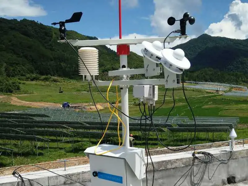 weather monitoring station for solar plant