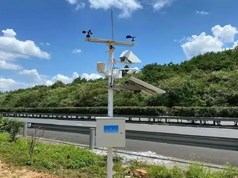 Modbus RS485 weather station for the traffic