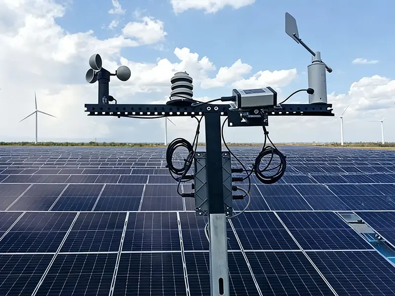 Modbus RS485 weather station for solar power plant